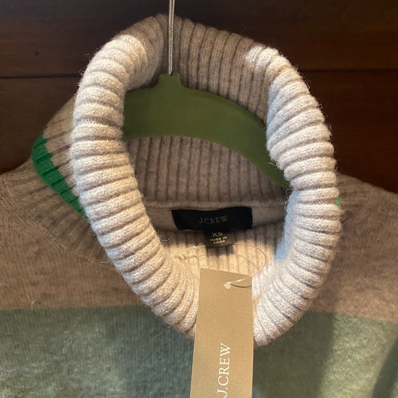 J. Crew Stripped Turtleneck Sweater In Super Soft Yarn - Picture 7 of 13